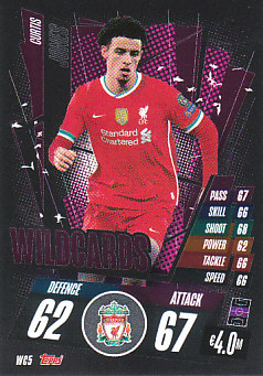 Curtis Jones Liverpool 2020/21 Topps Match Attax CL Wildcards #WC05